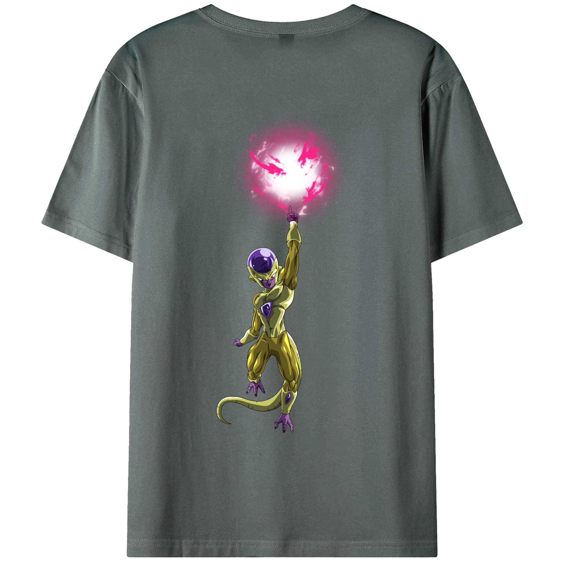 （画像用） ドラゴンボール フリーザ DRAGON BALL Frieza 綿100％ メンズ半袖Tシャツ（バックプリント） 通気性